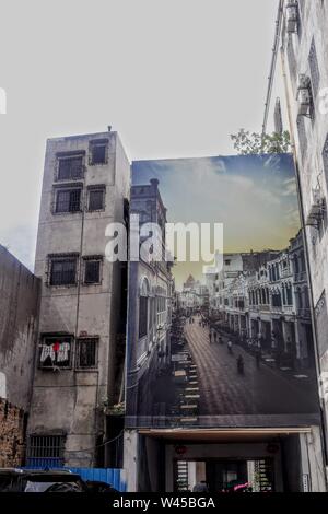 Haikou Zhongshan Road Old Town Hainan Island Stock Photo