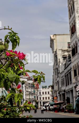 Old Town Zhongshan Road, Haikou China Stock Photo