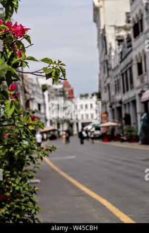 Old Town Zhongshan Road, Haikou China Stock Photo