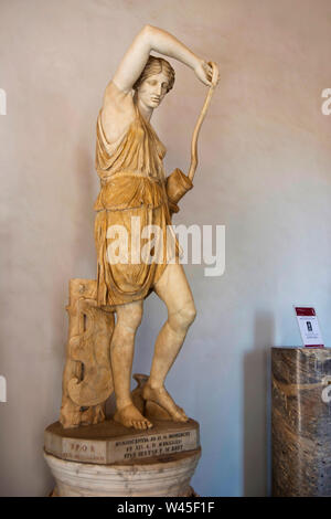 The wounded Amazon, copy from original work by Phidias, Capitoline Museum, Rome. Stock Photo