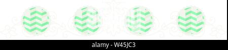 Fashionable green patterned mock-up. Vector ornament in a flat style. Decorative elements for the site and print on fabric. Vegetable pattern for desi Stock Vector