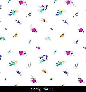 Abstract, avant-garde pattern for fabric. Ornament in the style of minimalism for printing and packaging. Vector pattern. Fashionable Russian avant-ga Stock Vector