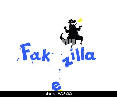 Logo template, dragon illustration. Vector logo. Image is isolated on white background. A sign, a mascot of the company. Form style. Stock Vector