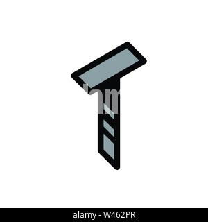 Bright letter T. Vector. Linear, contour letter. Isometry, 3D. Colored flat letter. Logo, company sign. Icon for interior and T-shirt. The symbol is i Stock Vector