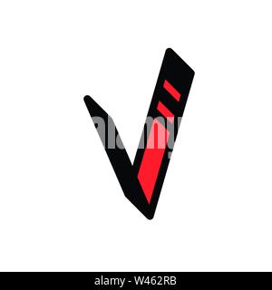 Bright letter V. Vector. Linear, contour letter. Isometry, 3D. Colored flat letter. Logo, company sign. Icon for interior and T-shirt. The symbol is i Stock Vector