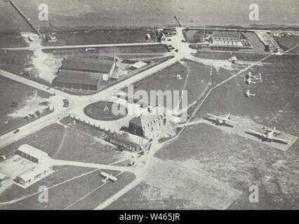 Copenhagen Airport aerial c. 1930. Stock Photo