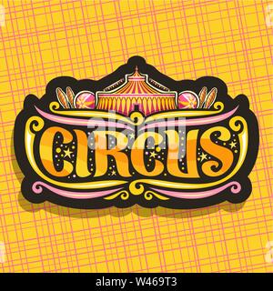 Vector logo for night Circus Stock Vector