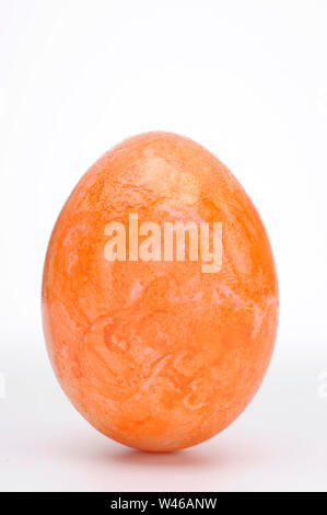 colored easter egg isolated over white background Stock Photo
