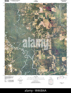 USGS TOPO Map Louisiana LA Starks 20100609 TM Stock Photo