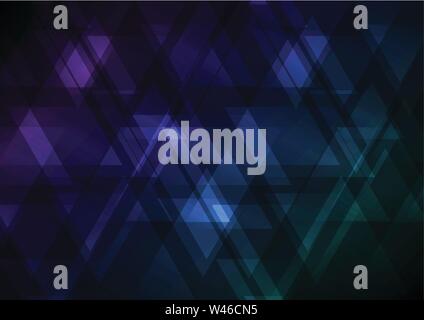 abstract triangle overlap background, geometric soft color template, vector illustration Stock Vector