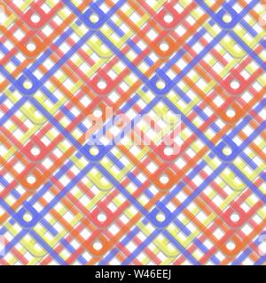 Rectangles and lines seamless pattern red, black, blue, grey eps 10 Stock Vector