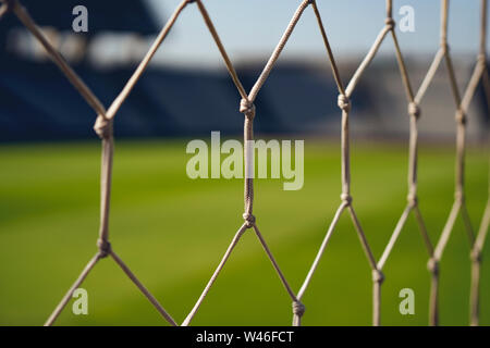 Nets of a soccer field Stock Photo