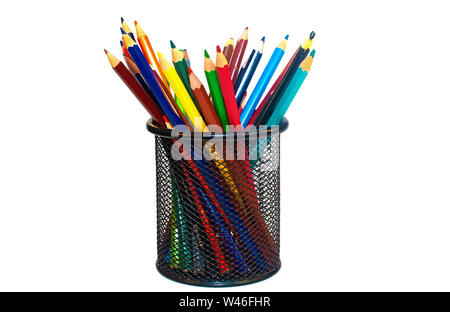 Pencils for drawing isolated on white background Stock Photo