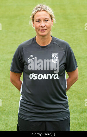 Arnhem, Nederland. 17th July, 2019. ARNHEM, 17-07-2019, Dutch football, Eredivisie, Papendal, season 2019/2020, photocall Vitesse, Vitesse team manager Mirjam Clifford Credit: Pro Shots/Alamy Live News Stock Photo