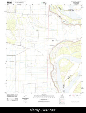 USGS TOPO Map Louisiana LA Transylvania 20120419 TM Stock Photo