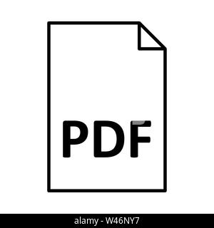 pdf format document icon or logo illustration. Perfect use for website, pattern, design, etc. Stock Photo