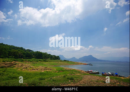 Waduk Jatiluhur Dam Lake, Purwakarta, West Java, Indonesia Stock Photo