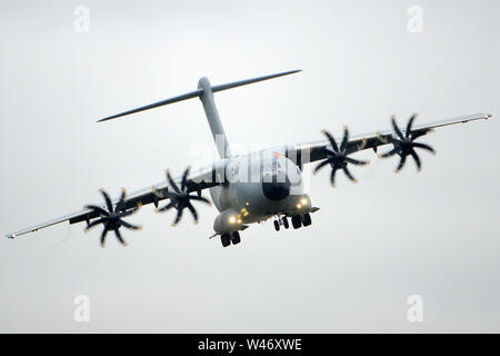 Afghanistan Airlift, Airbus A400 taking off from kabul airport, western allies scramble to leave Afghanistan Stock Photo
