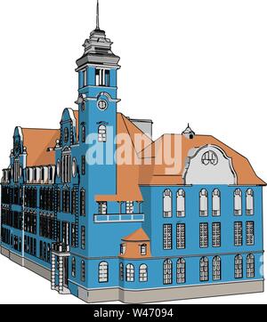 Blue Castle Vector Illustration Icon Stock Vector Image & Art - Alamy