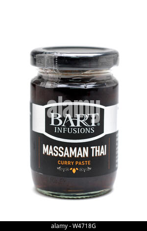 Jar of Massaman thai curry paste from Bart Infusions Stock Photo