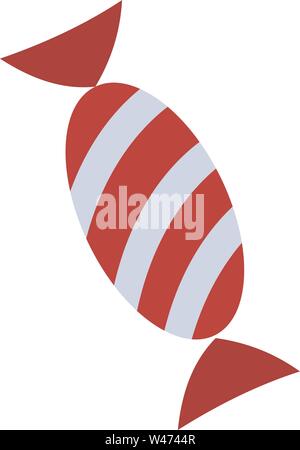 Wrapped candy, illustration, vector on white background. Stock Vector