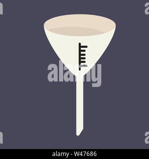 Funnel, illustration, vector on white background. Stock Vector