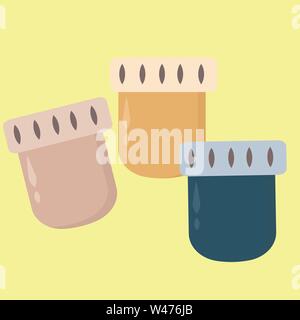 Gouache, illustration, vector on white background. Stock Vector