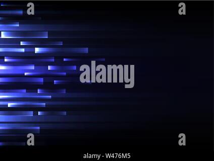 dark multicolour bar overlap in dark background, stripe layer backdrop, technology template, vector illustration Stock Vector