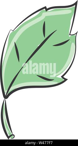 Green ladder, illustration, vector on white background. Stock Vector