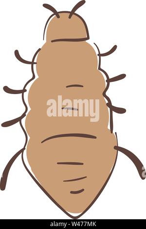 Flat lice, illustration, vector on white background. Stock Vector