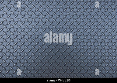 galvanized steel metal plate on the floor of the walkway of the franklin bridge, Chicago Stock Photo