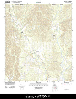 USGS TOPO Map Louisiana LA Weyanoke 20120423 TM Stock Photo