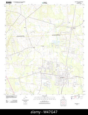 USGS TOPO Map Louisiana LA Zachary 20120423 TM Stock Photo