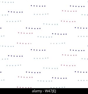 Doodle dots abstract seamless simple pattern. Stock Vector
