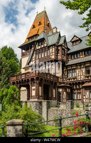 Pelisor Castle, Sinaia, Romania Stock Photo