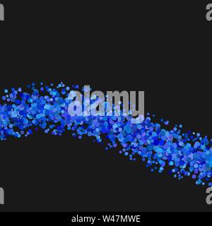 Abstract blank wavy sprinkled confetti dot background - vector illustration Stock Vector