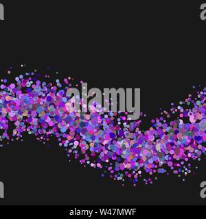 Abstract blank wavy scattered confetti dot background - vector graphic design Stock Vector