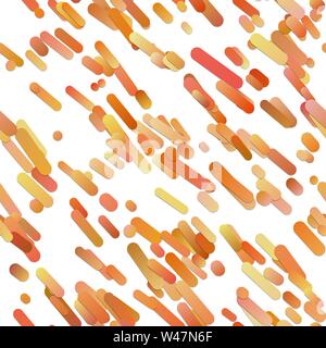 Orange abstract repeating modern gradient diagonal rounded stripe background pattern - vector graphic design Stock Vector