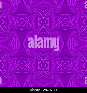 Purple seamless hypnotic abstract swirl stripe pattern background - vector curved ray design Stock Vector