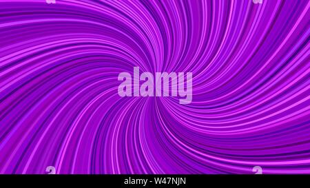 Purple abstract hypnotic spiral ray burst stripe background - vector graphic design Stock Vector