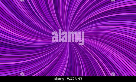 Purple hypnotic abstract swirl stripe background - vector curved ray graphic Stock Vector
