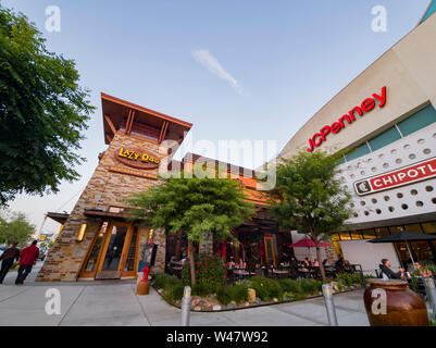 West Covina, JUN 15: Exterior view of the shopping mall on JUN 15, 2019 at West Covina, California Stock Photo