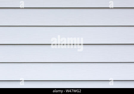 White Siding on Exterior of a Home Stock Photo
