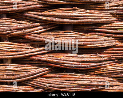 A background texture from a wicker wall Stock Photo