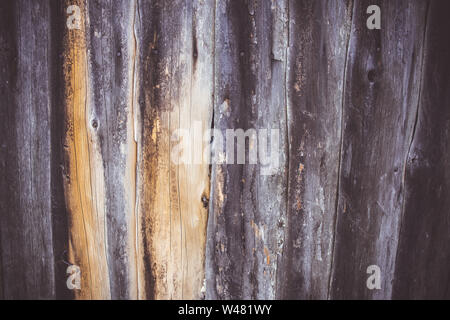 Old Vintage Grey Wooden Grunge Surface. Brown Planks Background and Texture. Stock Photo