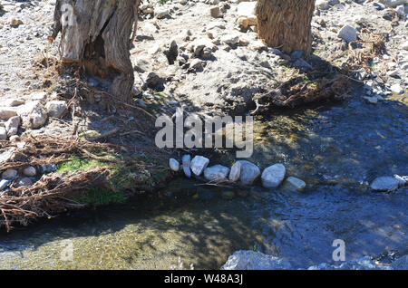 A stream in the Nuratau mountains, Central Uzbekistan Stock Photo