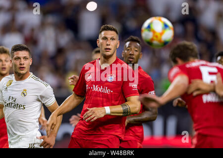 Houston, Texas, USA. 20th July, 2019. Bayern Munich defender Niklas Sule (4) during the International Champions Cup between Real Madrid and Bayern Munich FC at NRG Stadium in Houston, Texas. The final Bayern Munich wins 3-1. © Maria Lysaker/CSM/Alamy Live News Stock Photo