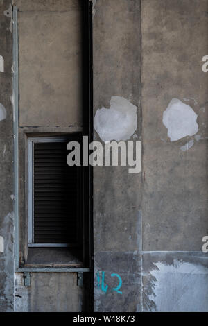 Grungy concrete wall texture background graphic asset. Stock Photo