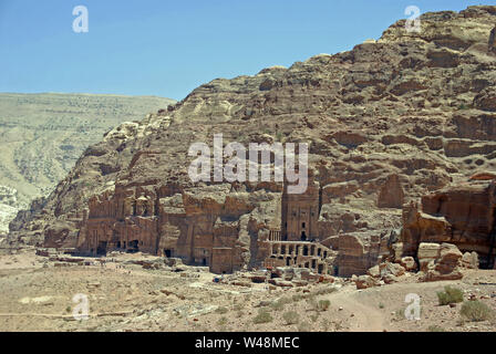 The Royal Tombs in the lost city of Petra, Jordan