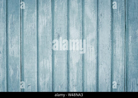 Striped grey wooden surface. Shabby light gray and blue fence with nails. Wood wall background, old planks, parquet, table. Vintage blue boards textur Stock Photo